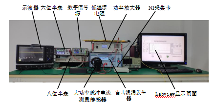 大功率脈沖電流測量系統實驗平臺
