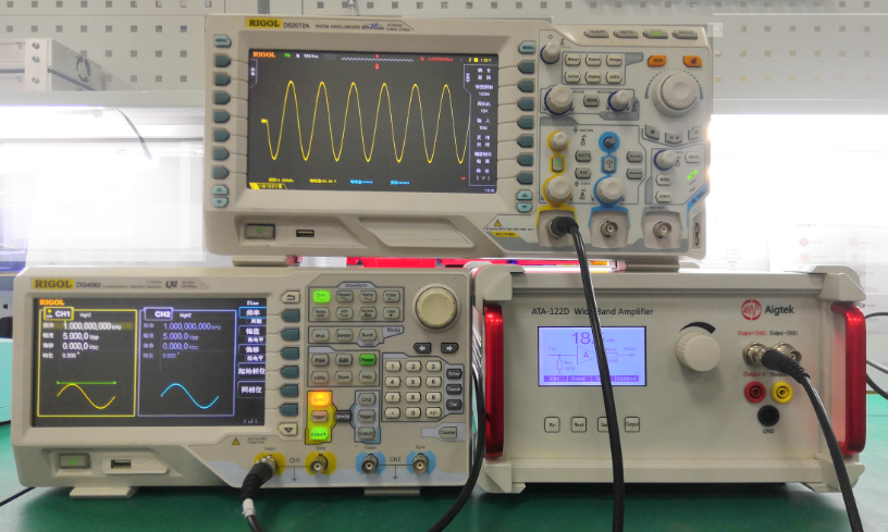 功率放大器+信號發生器+示波器